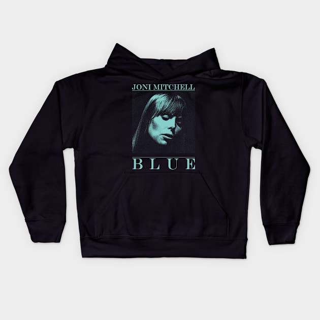 Joni Blue Kids Hoodie by Princess Bones Artwork